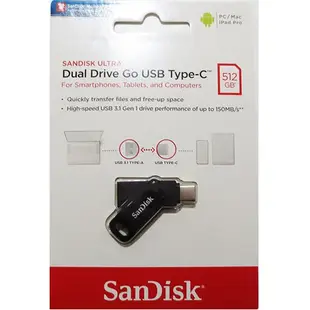 SanDisk SDDDC3 256G 512G 1TB Ultra GO TYPE-C OTG USB 雙用 隨身碟