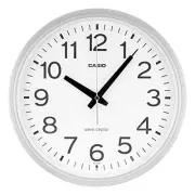 CASIO wall clock radio wave Silva- diameter30.5cm analog night second hand stop