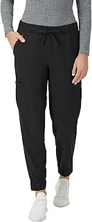 [Hanes] Women's Scrubs Cargo Joggers, Healthcare Scrub Joggers for Women, Moisture Wicking