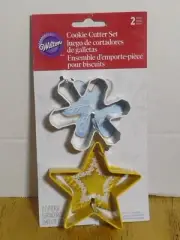 Wilton Cookie Cutters Snowflake And Star Christmas Cookie Cutters New