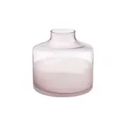 Linen House Daphne 16cm Glass Vase Home/Living Room/Tabletop Decor Pink