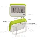 (Green)Large Digits Digital Timer Alarm Clock Mute Small Digital Kitchen YM