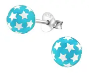 Sterling Silver Ball of Stars Earrings