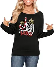 [Spadehill] Christmas Women Long Sleeve Shirts