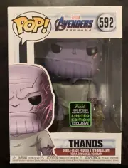 Funko Pop Thanos Avengers Endgame #592 Convention Exclusive w/protector