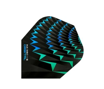 Harrows Orbital Extra Strong 100micron Dart Flights Aqua/Green