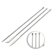 3 PCS Stainless Steel Micro Spoon Scoop Spatula For Lab-Powder Measuring Kitchen