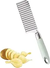 Potato Slicer French Fries | Stainless Steel Crinkle Slicer Potato Cutter,Long Handle Food Chopper, Vegetable Chopping Tools Kitchen Gadgets for Cucumber Carrot