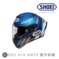 在飛比找蝦皮購物優惠-（九成九新）正版公司貨選手彩繪版SHOEI-X14-AM73