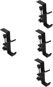 HOODANCOS 4pcs Metal Desk Hook Desk Bag Holder for Schoolbags Handbags Laptops Headphones Hook Adjustable Design