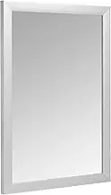 AmazonBasics Rectangular Wall Mirror - 51 x 71 cm, Standard Trim, Nickel