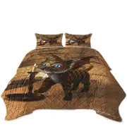 Fantasy Art Cute Dragon Cat Coverlet