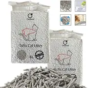 Tofu Litter 6 Litre Plant-Based Biodegradable Clumping Cat Litter Three Different Categories Available (Charcoal)