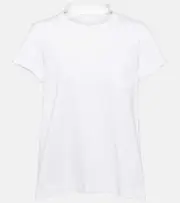 [Sacai] Sacai Pleated cotton jersey T-shirt AU 14 white