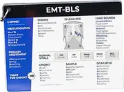 Beyond the Meat Wagon EMT-BLS Medical Reference Cards (3 Cards) - First Responder, EMT-BLS+ Pediatrics Assessment - Study Material + Notes - 5x4-inches