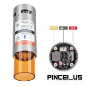Cylindrical 20W Fixed Focus Laser 450nm Laser Module for CNC Engraving Machine