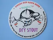BEER Coaster ~ BASIL T's Brew Pub & Grill MAXWELL'S Stout ~ Red Bank, NEW JERSEY
