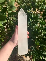 XXL 12 Inch Clear Quartz Generator Tower + Free Crystal Gift/Harmony/Peace