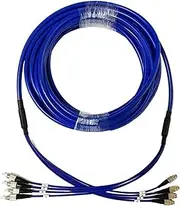 VJSUWI 4 Core 8.0mm Armoured Fibre Optic Patch Cable 100m 120m 150m 200m 4C SC LC FC ST A Singlemode 4 Fiber Optic Jumper Outdoor (150m SC-SC)