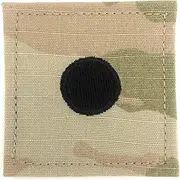 [Insignia Depot] U.S. Army ROTC Rank 2nd Lieutenant 2nd Lt. OCP w/Hook Fastener (LARGE DOT), Multicolor, Regulation