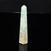 79 MM Long Natural Ruby Fuschite 8 Facet Obelisk Crystal Point Healing Wand
