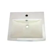 Rok Apron Shaped Vessel Bathroom Vanity Sink 20-1/2" X 16-3/4" Ivory Porcelain