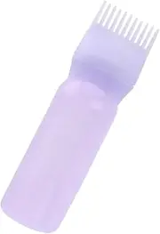 VICASKY Hair Dry Cleaning Bottle Hair Dye Applicator Bottle Hair Root Comb Bottle Hair Coloring Bottle Hair Color Squeeze Bottle Hair Color Bottle Applicator Hair Dye Bottle Violet Plastic