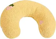 Kisangel U-Shaped Cat Pet Calming Pillow Dog Calming Pillow Donut Comfortable Cat Pillow Plush Hugging Kitten Neck Cat Bed Kitten Pillow Banana Protective Pillow Portable Velvet