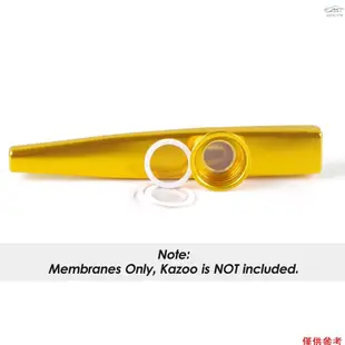 Mesugar 30 件 Kazoo 隔膜長笛膜 Kazoo 膜塑料樂器配件