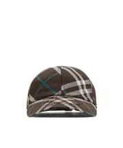 Burberry Checked Baseball Cap L,M Brown
