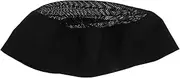 [Generic] Cotton Chef Hat with Mesh Top Pastry Chef Beanies Kitchen Cooking Hat for Waiters Black