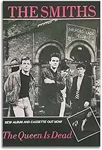 The Smith Band Poster The Queen Is Dead Poster Canvas Painting Wall Art Picture Home Decor Print For Bedroom Living Room Dorm Study Bar Office 12x18inch(30x45cm)
