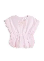 Girls BNWT “Pumpkin Patch” Lollipop Orchid Ice Pink Crochet Top–Sizes 2,3,4,5