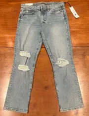 NWT Joe's Jeans “The Lara” Vintage Stretch Cigarette Crop Distressed Jeans (27)