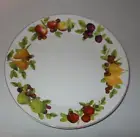 The Sekura Table "Verona" White Fruit Dinner Plate 11" Microwave Safe