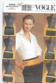 A37 VOGUE 7403: BELTS (6 STYLE) SEWING PATTERN