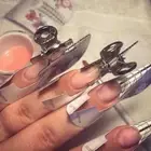 6pcs C-Curve Pinching Clips Set Metal Nail Art Tools D1A3 Clamp Gel Acrylic 9CC2