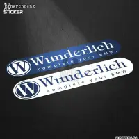 在飛比找蝦皮購物優惠-現貨 wunderlich 寶馬德國改裝件貼紙 機車車身裝飾