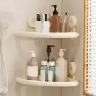 Punch Free Hand Sanitizer Storage Rack Plastic Corner Storage Shelf Bathroom