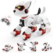 Robot Dog Toys for Kids Remote Control Interactive Robotic Pet Smart Programm...