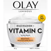 Olay Luminous Niacinamide + Vitamin C SPF 30 Brightening Moisturiser 50g