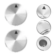 2 Pcs Control Knob Aluminum Amp Pot Knobs Volume Effect Control