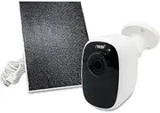 EINYA Smart Security Camera Wireless with Solar Panel- 4MP Resolution, Night Vision, 2-Way Audio, IP65, Wi-Fi Compatible, Cloud & Micro SD Storage, Android & iOS Compatible, Long-Life Battery