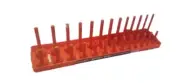 Hansen Global 3805 3/8" Drive SAE Socket Holder Tray - Orange