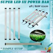 [4x] Hydroponic LED Power Bar 4FT 80W Plant Vege Microgreen Farm Grow Lights