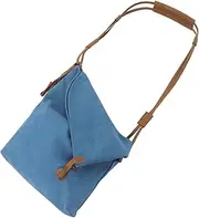 [Holibanna] Men's Canvas Bag Stylish Crossbody Messenger Practical Pockets Durable Material Adjustable Strap Suitable for Work Travel