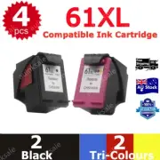 4x HP61 61XL Remanufacture Ink Cartridge For HP Deskjet 1000 2050 Envy 4500 5530