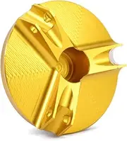 Motorcycle Accessories Engine Oil Filter Cap Drain Plug Bolt Screw Cover for Yamaha YZF R1 R3 R6 XT660Z XT1200Z SUPER TENERE FZ1FZ8 FAZER MT07 MT-07 TRACER MT10 XJ6 DIVERSION F XSR700 XT660X (Gold)