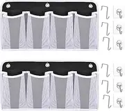 RV Shoe Storage for Bedside - 4 Pocket Wall Mounted Entryway Shoes Rack, Bed Hanging Pocket Organizer, Bedside Caddy Storage Organizer for Headboards Bunk Beds Dorm Rooms,RV & Camper Essentials