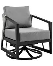 Armen Living Palma Outdoor Patio Swivel Lounge Chair